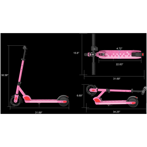 sk-NANROBOTK2KidsElectricScooter150WFLodingAdjustableHeight_07-018ae9 Elektrická kolobežka Nanrobot K2