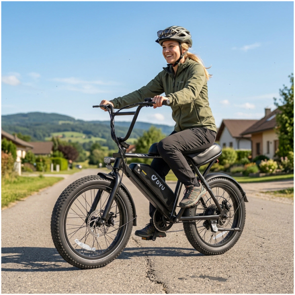 sk-dyu-ux-bmx-male-rider-suburban-road-3c9b68 Elektrický bicykel DYU UX BMX