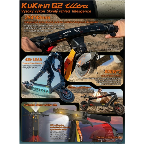 Elektrická kolobežka KuKirin G2 Ultra