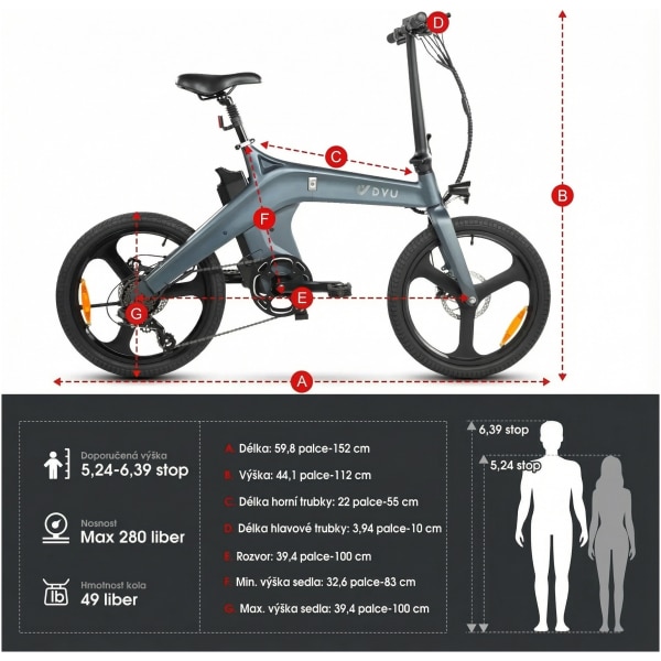 Elektrický bicykel DYU T1