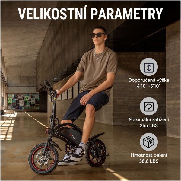 Elektrický bicykel DYU D3S